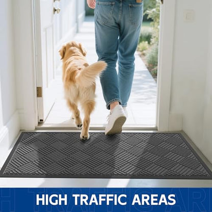 Durable Indoor Outdoor Door Mat (24 Sq Ft)