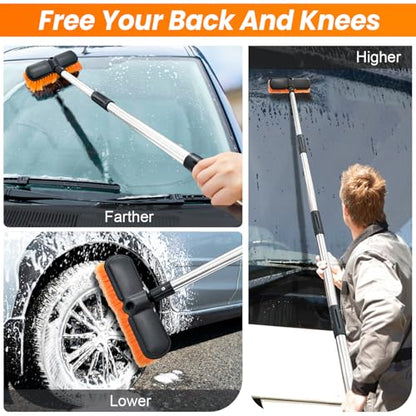 62" Car Wash Brush with Extension Pole
