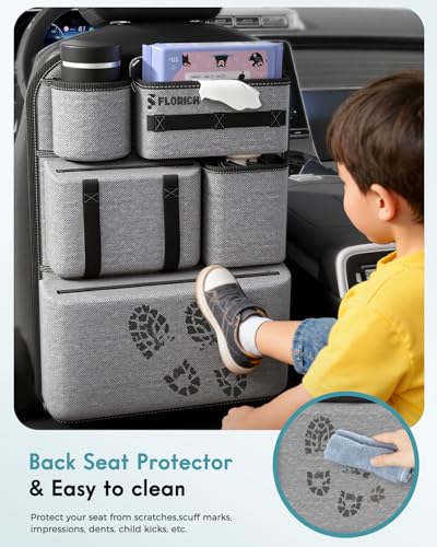 PU Coated Fabric Car Backseat Organizer (17.6 Ounce)