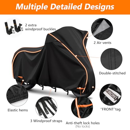 420D & Cotton Lining Waterproof Motorcycle Cover for Honda Africa Twin