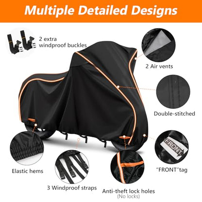 420D & Cotton Lining Waterproof Motorcycle Cover for Honda Africa Twin