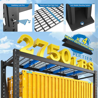 8250LBS Industrial Storage Shelves 2 (2 Count)