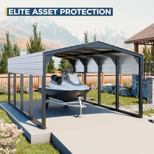 Military Grade Metal Carport 12x20 FT
