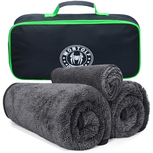 Ultra Absorbent Car Drying Towels with Storage Bag (3 Count)