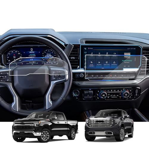 2 Pack Screen Protector for Chevy Silverado 2022 (2 Count)