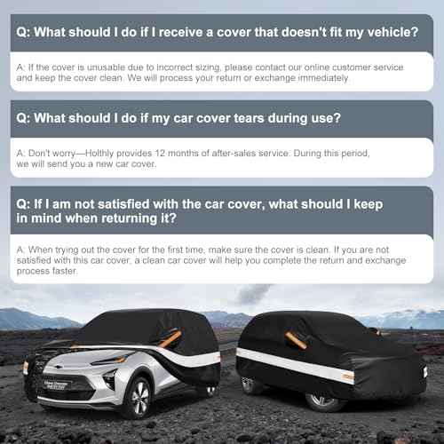 10 Layers SUV Car Cover Custom Fit for Chevy Chevrolet Bolt EV EUV