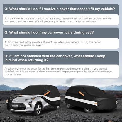 10 Layers SUV Car Cover Custom Fit for Chevy Chevrolet Bolt EV EUV