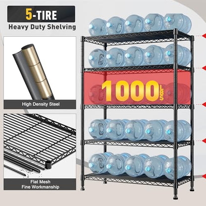 31.5" W 5 Tier Storage Shelves