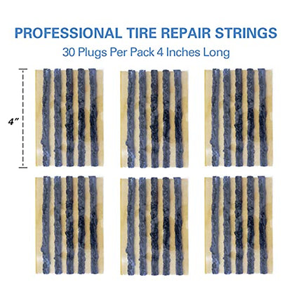30 pcs 4" Black Tire Repair Strings Tire Repair Plugs