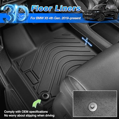 Floor Mats and Cargo Liner Fit for BMW X5 2019