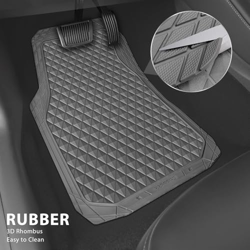Gray Rubber Car Floor Mats & Cargo Liners
