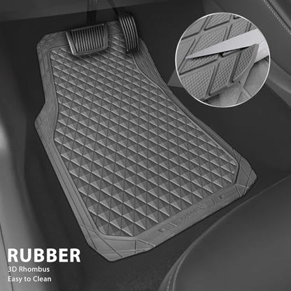 Gray Rubber Car Floor Mats & Cargo Liners