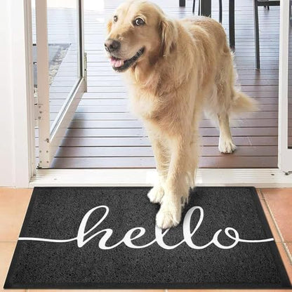Door Mat 3 Pack Outside Inside Hello Doormat 30"x17.5" Durable Floor Mat Non Slip Rug Ultra Absorb Mud Easy Clean Front Doormat for Garage (1575 sq in Count)