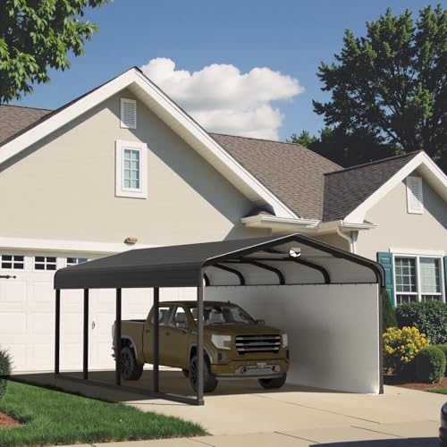 12x20 Heavy Duty Metal Carport Canopy