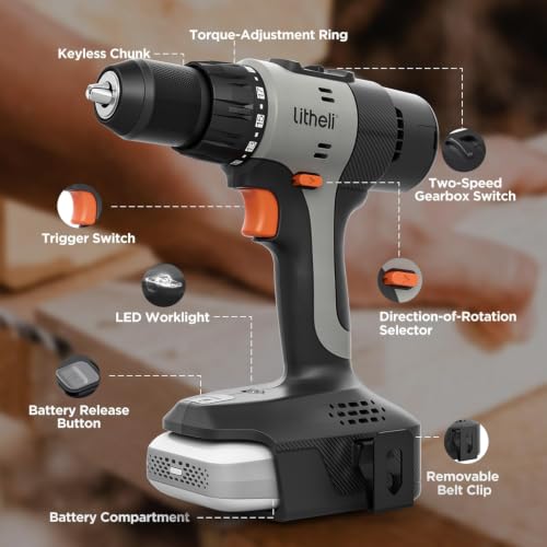 20V Cordless Drill Driver Set (64 Count)
