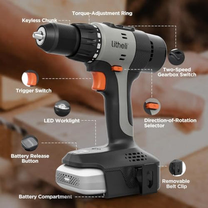 20V Cordless Drill Driver Set (64 Count)