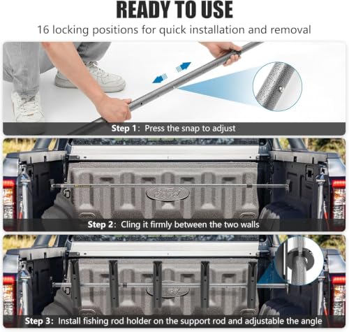 Inshore Rod Holder for Truck Bed (5 Count)