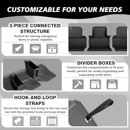 Under Seat Storage Box Fit for 2026 2025 2024 Tesla Cybertruck Accessories