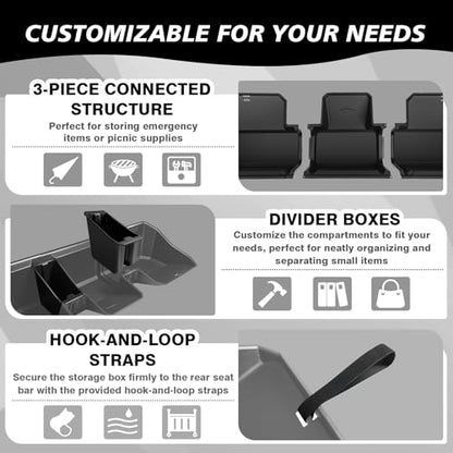 Under Seat Storage Box Fit for 2026 2025 2024 Tesla Cybertruck Accessories