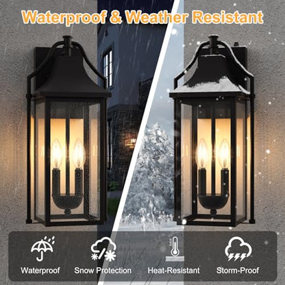 18IN Dusk to Dawn Outdoor Wall Sconce
