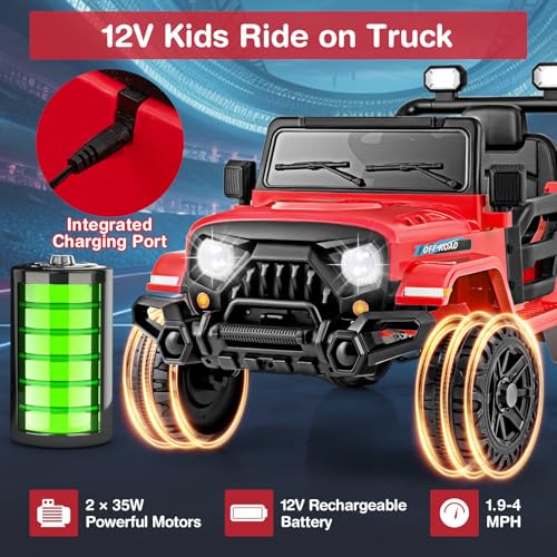 12V Kids Ride on Truck Car