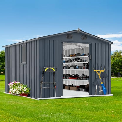 10x8FT Metal Outdoor Storage Shed