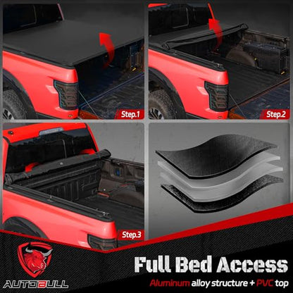 Soft Roll up tonneau Cover Compatible with 2022