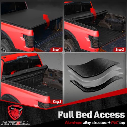 Soft Roll up tonneau Cover Compatible with 2022