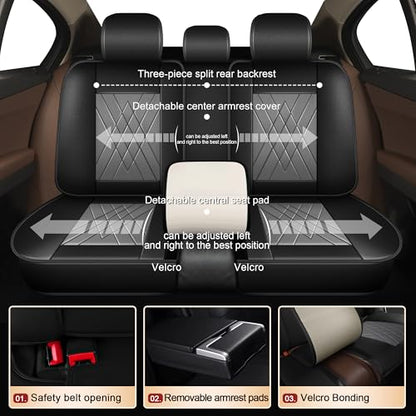 2 Front Car Seat Covers for Toyota Venza 2009