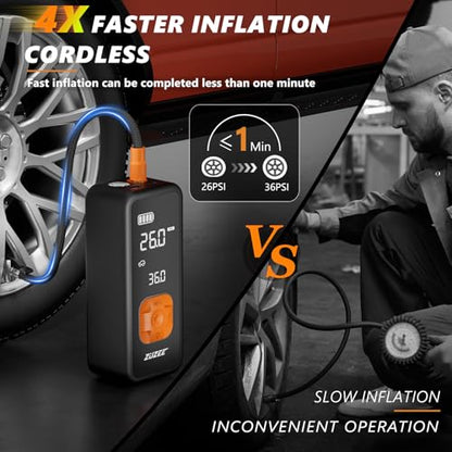 Tire Inflator Portable Air Compressor with Digital Gauge 150 PSI