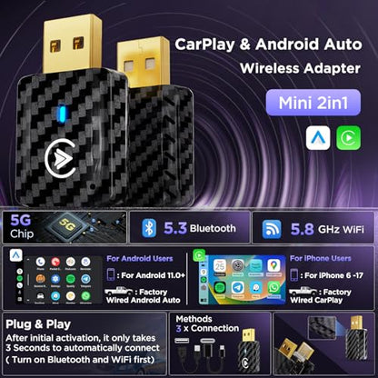 2in1 Wireless Carplay Adapter