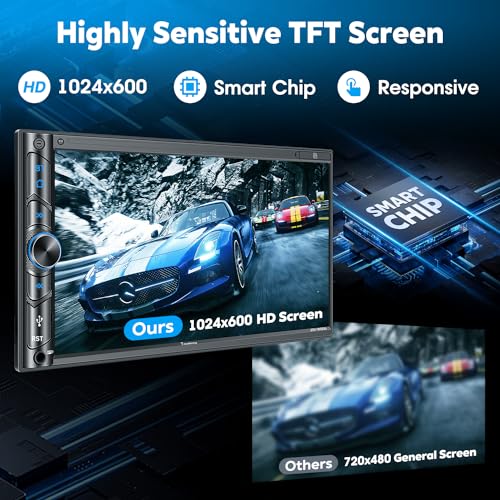 Upgrade Wireless Double Din Car Stereo with Carplay