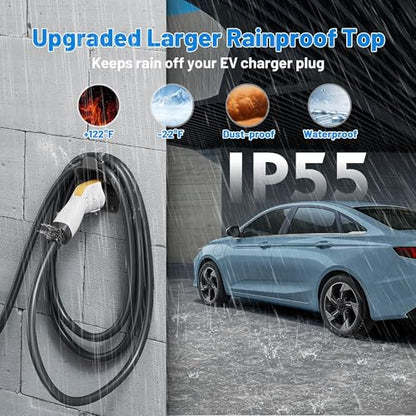 EV Charger Holder SAE J1772 Wall Mount Charging Cable Hanger Organizer