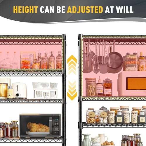 31.5" W 5 Tier Storage Shelves