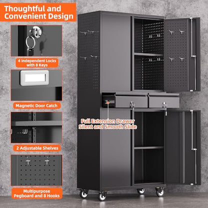 Garage Storage Cabinet with 2 Drawers