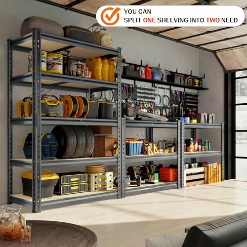 Garage Storage Shelves 46" W x 20" D x 72" H