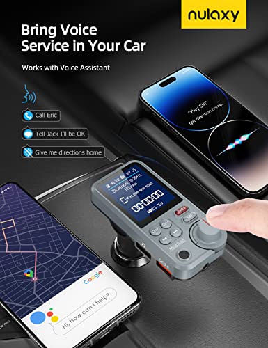 Big Screen & Strong Mic Bluetooth Car Adapter FM Transmitter