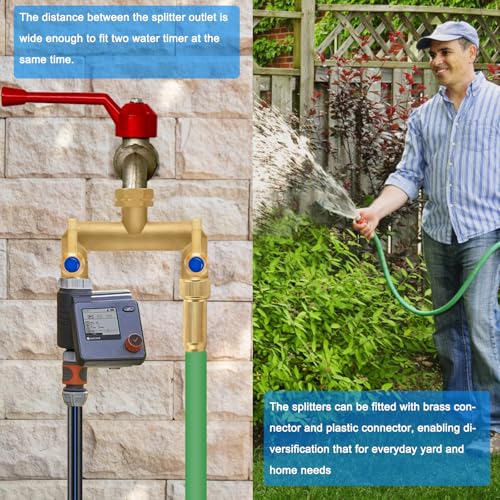 Brass Garden Hose Splitter