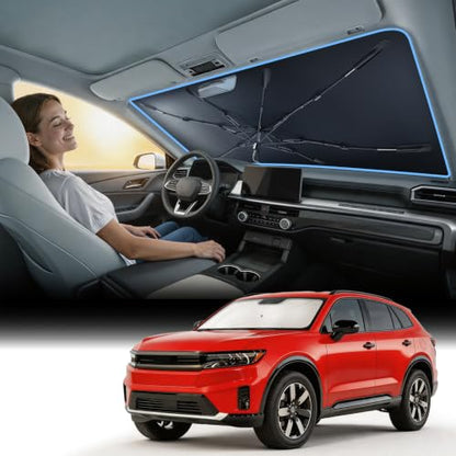 Vinyl Coating Heat Shield] Windshield Sun Shade Umbrella Custom for Honda Prologue