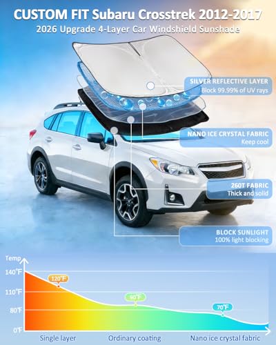 Windshield Sunshade for Subaru Crosstrek 2012