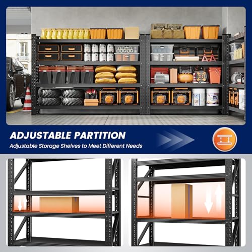 40" W Metal Garage Storage Shelves