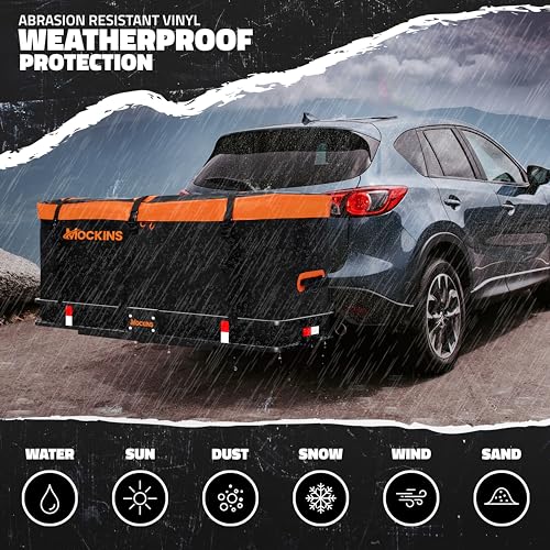 16 Cu Ft All Weather Vinyl Trailer Hitch Cargo Carrier Bag