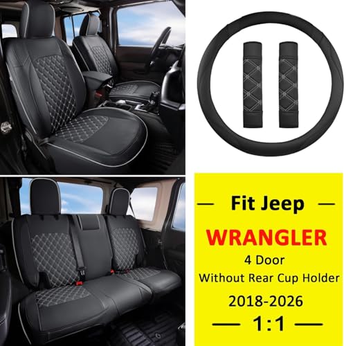 Wrangler JL Seat Covers Custom Fit for Jeep Wrangler