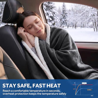12 Volt Electric Portable Heated Car Blanket
