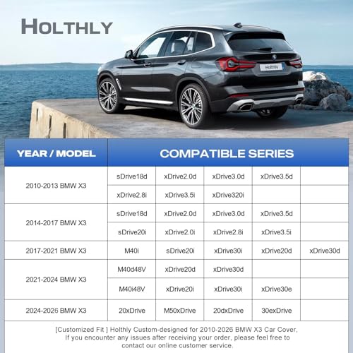 10 Layers SUV Car Cover Custom Fit for BMW X3
