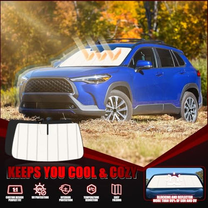 Windshield Sun Shade for Toyota Corolla Cross 2022