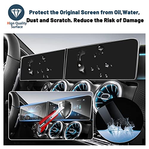 2020 2025 2026 GLB 250 Screen Protector for Benz GLB 250 10.25" Split Screen (2 Count)