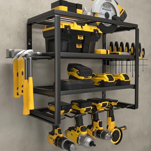 4 Layer Power Tool Organizer Wall Mount
