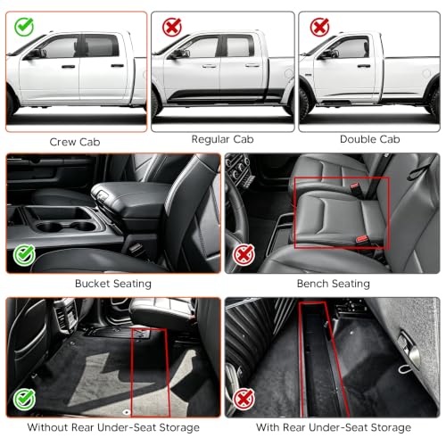 Floor mats for Dodge Ram 1500 Crew Cab 2025