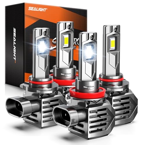 9005/HB3 H11/H8/H9 Fog Lamps or DRL 150,000LM 9×Brightness High Power for ATVs & Powersports, 2026 Version, S7S Series Wireless 9005 H11 Fog Lamps Water Proof 10 Years Lifespan- Pack of 4 (2 Count)